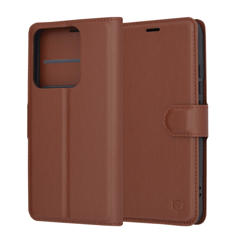 Husa Xiaomi 14 Techsuit Leather Folio, maro