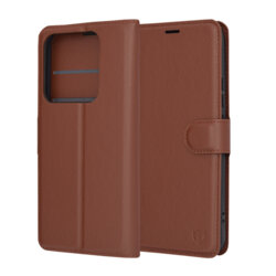 Husa Xiaomi 14 Pro Techsuit Leather Folio, maro