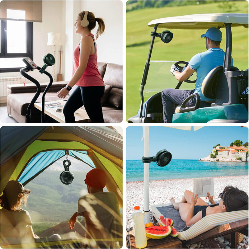 Ventilator de masa portabil premium JisuLife, alb, FA24