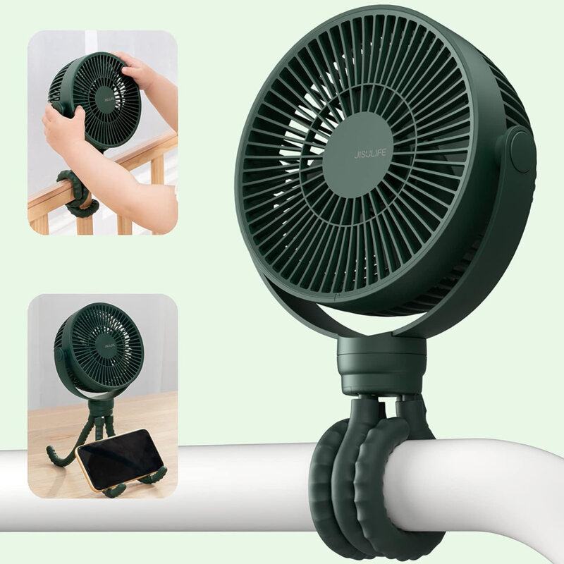 Ventilator de masa portabil premium JisuLife, alb, FA24