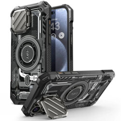 Husa iPhone 15 Pro Max Supcase Unicorn Beetle XT MagSafe, Black Circuit