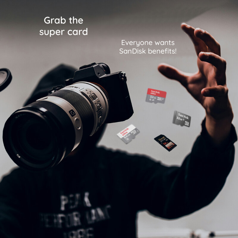 Card memorie 128GB SanDisk Ultra Android, gri, SDSQUNR-128G-GN6MN