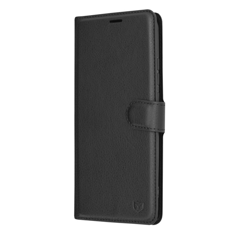 Husa Xiaomi Redmi 9C Techsuit Leather Folio, negru