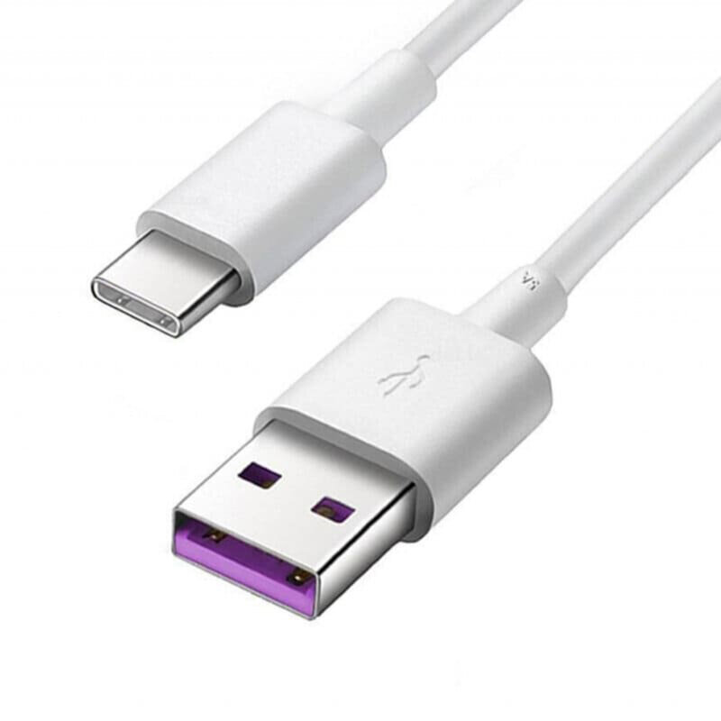 Cablu Huawei AP71 Super Charge Type-C 5A original, 1m, blister, alb