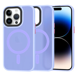Husa iPhone 14 Pro Techsuit HaloFrost MagSafe Series, mov deschis