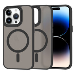 Husa iPhone 14 Pro Techsuit HaloFrost MagSafe Series, negru