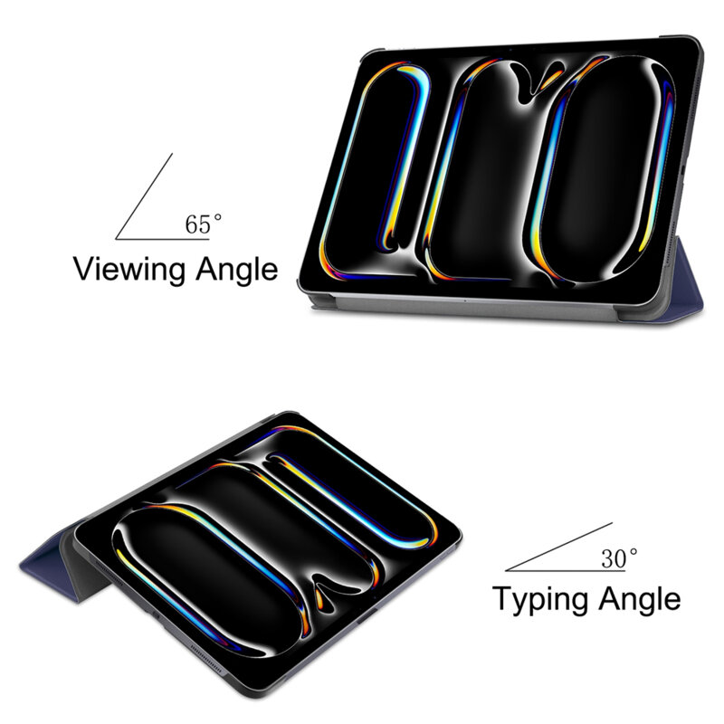 Husa iPad Pro 11 (2024) Techsuit FoldPro, albastru