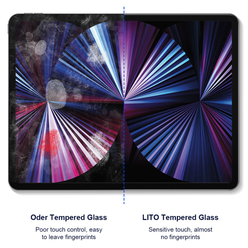 Folie sticla iPad Air 11 (2024) Lito 9H Tempered Glass, privacy