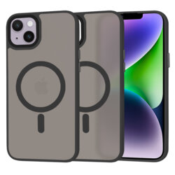 Husa iPhone 14 Plus Techsuit HaloFrost MagSafe Series, negru