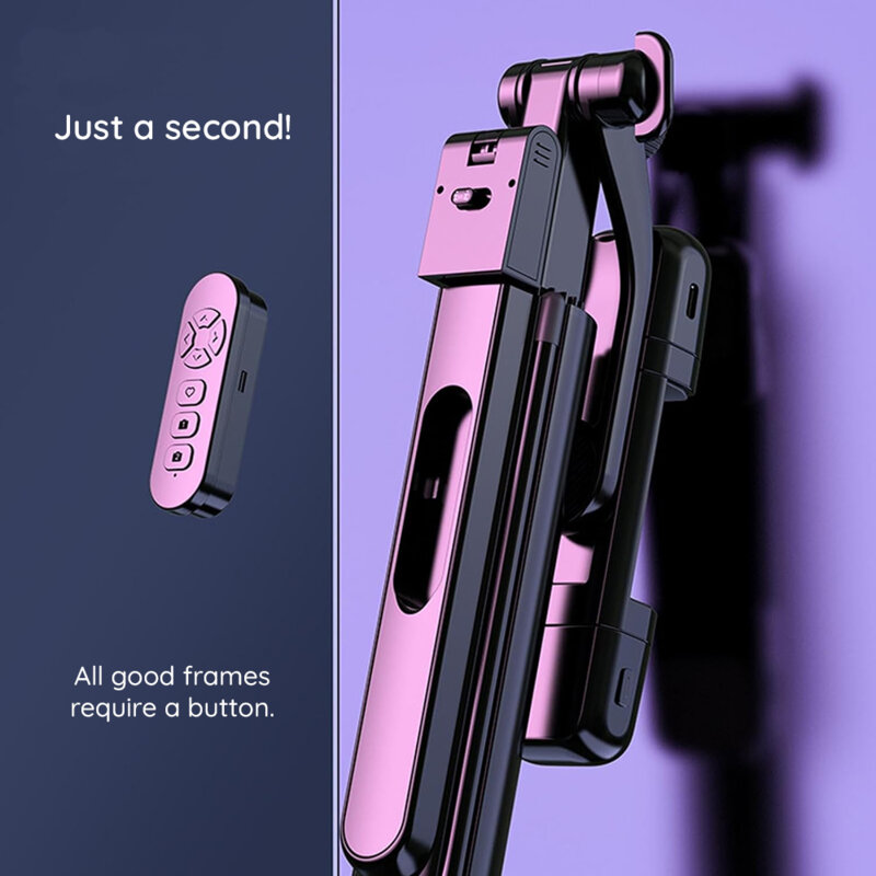 Selfie stick Bluetooth cu telecomanda si LED Techsuit K30S
