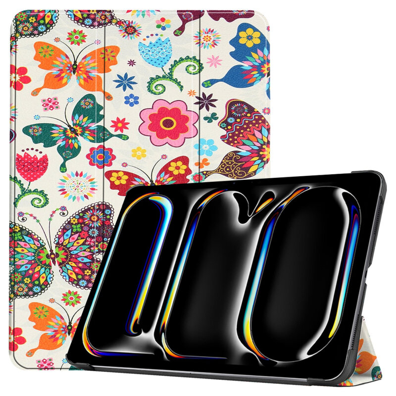 Husa iPad Pro 13 (2024) Techsuit FoldPro, Butterfly