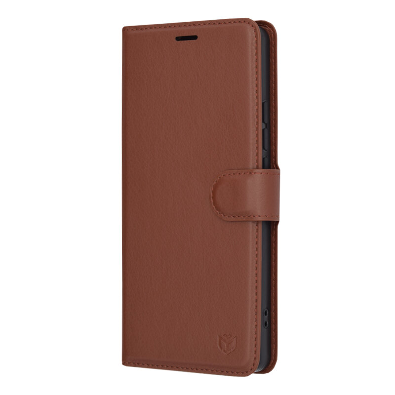 Husa Xiaomi Redmi Note 13 Pro 4G Techsuit Leather Folio, maro