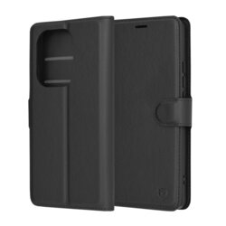 Husa Xiaomi Poco M6 Pro 4G Techsuit Leather Folio, negru