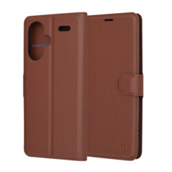 Husa Xiaomi Redmi Note 13 Pro+ 5G Techsuit Leather Folio, maro