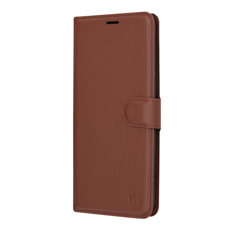 Husa Xiaomi Redmi Note 13 Pro+ 5G Techsuit Leather Folio, maro