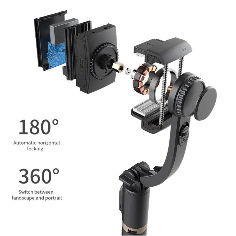 Selfie stick cu trepied si telecomanda Techsuit Q08, 75cm