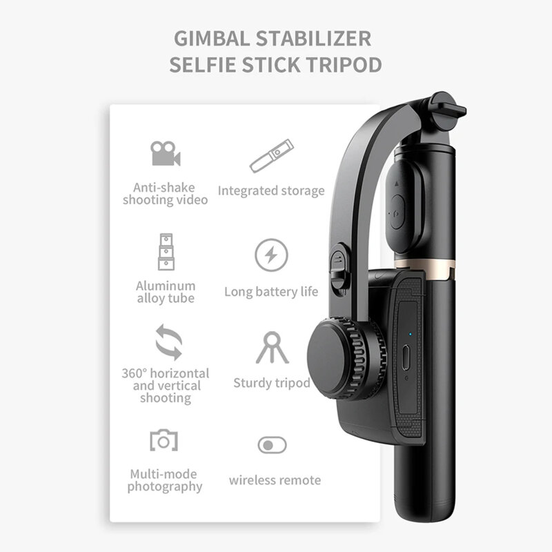 Selfie stick cu trepied si telecomanda Techsuit Q08, 75cm