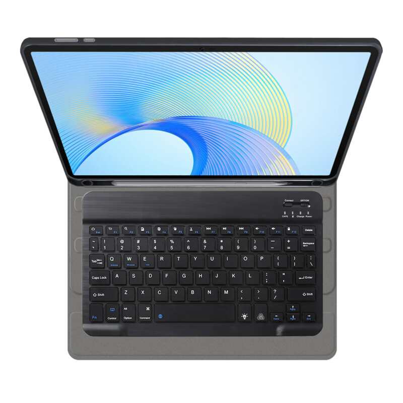 Husa Honor Pad X8 Pro cu tastatura magnetica wireless RGB/pencil holder Techsuit CozyTab, negru