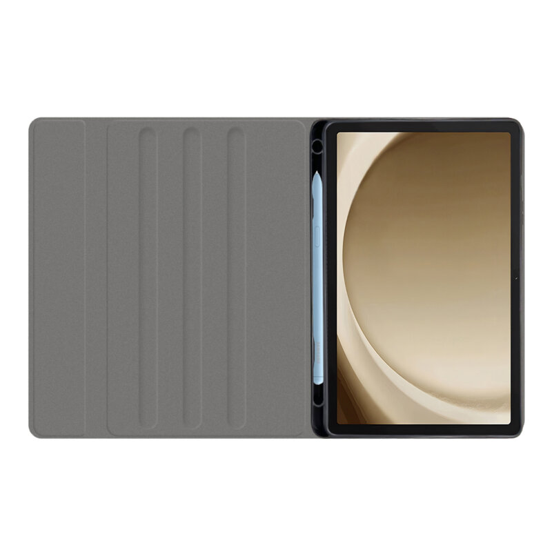 Husa Samsung Galaxy Tab A9 cu tastatura magnetica wireless RGB/pencil holder Techsuit CozyTab, negru