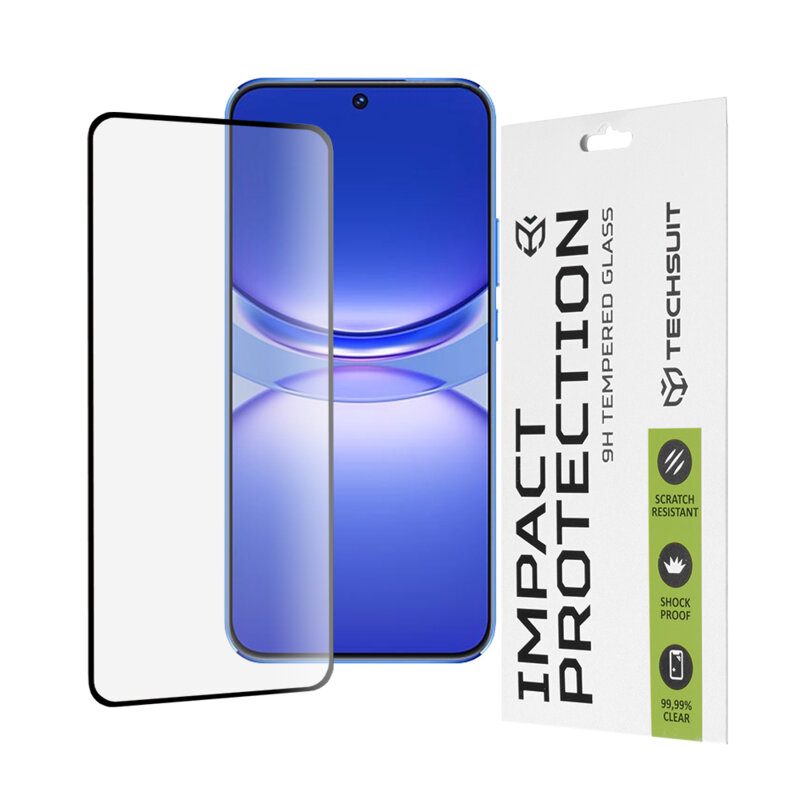 Folie sticla Huawei nova 12s Techsuit 111D Full Glue Full Cover, negru
