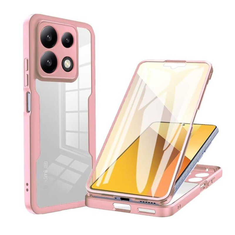 Husa 360° Xiaomi Poco X6 Pro Techsuit ColorVerse, roz
