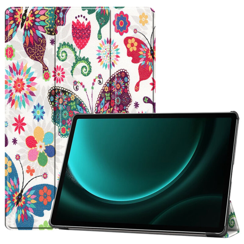 Husa Samsung Galaxy Tab S9 FE Plus Techsuit FoldPro, Butterfly