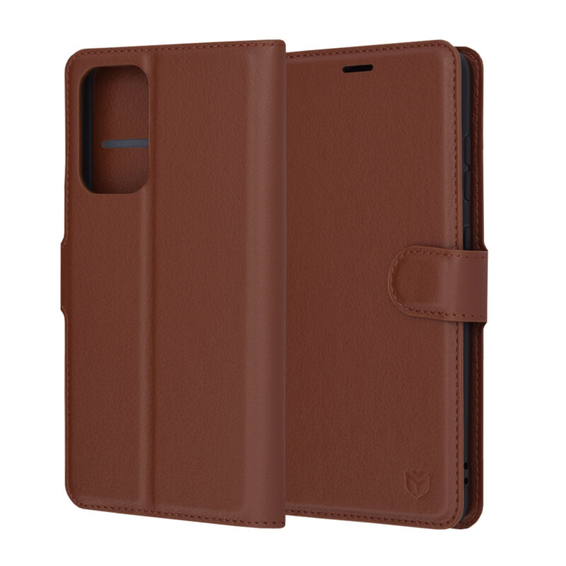 Husa Samsung Galaxy A52 4G Techsuit Leather Folio, maro