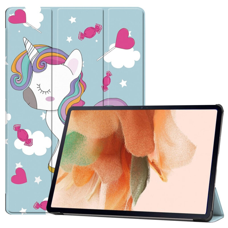 Husa Samsung Galaxy Tab S7 Plus 12.4 T970/T976 Techsuit FoldPro, Unicorn