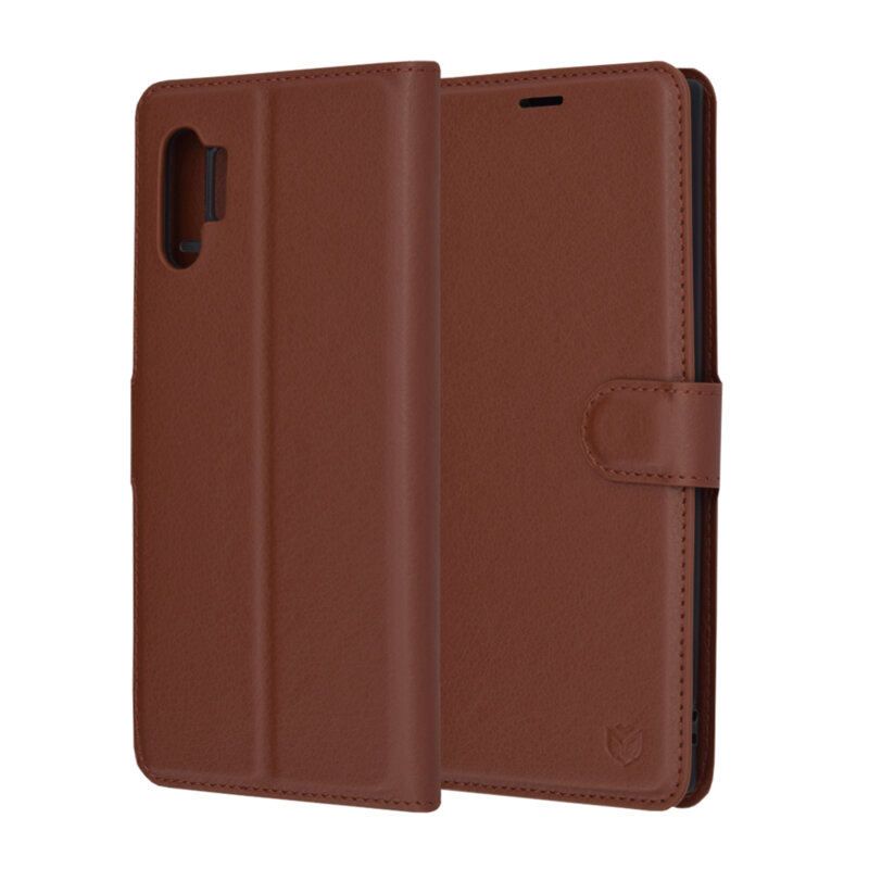 Husa Samsung Galaxy Note 10 Plus 5G Techsuit Leather Folio, maro