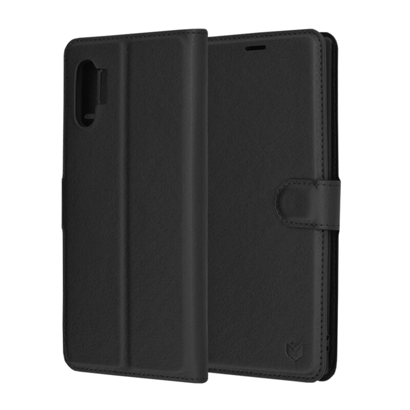 Husa Samsung Galaxy Note 10 Plus 5G Techsuit Leather Folio, negru