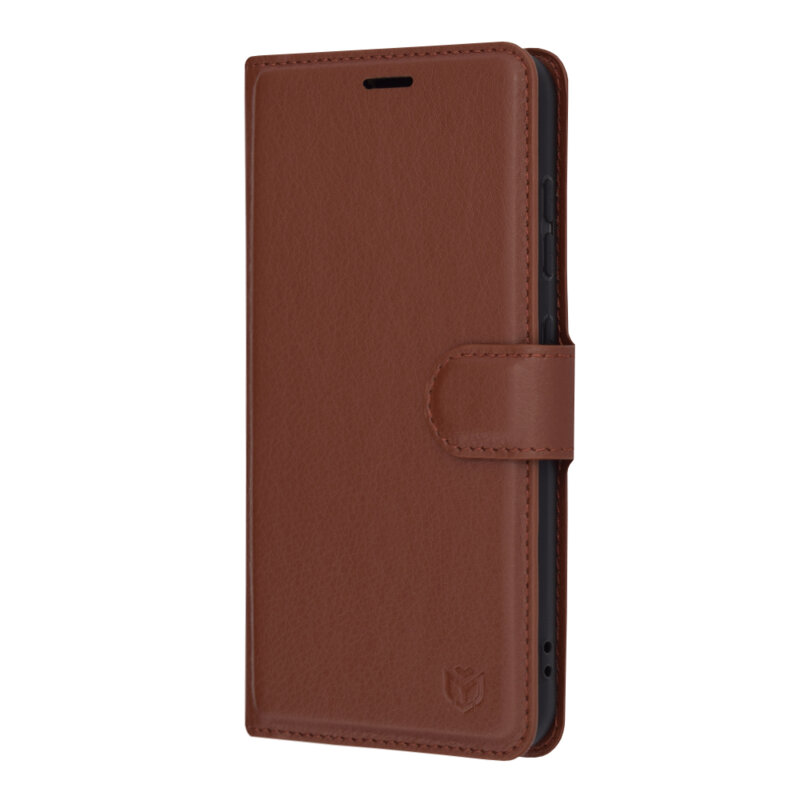 Husa Samsung Galaxy S23 Techsuit Leather Folio, maro