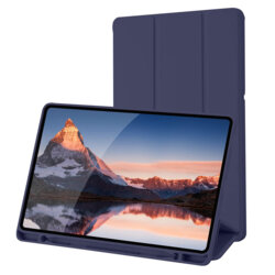 Husa Samsung Galaxy Tab S6 Lite 2022 Techsuit Flex Trifold Pen, bleumarin