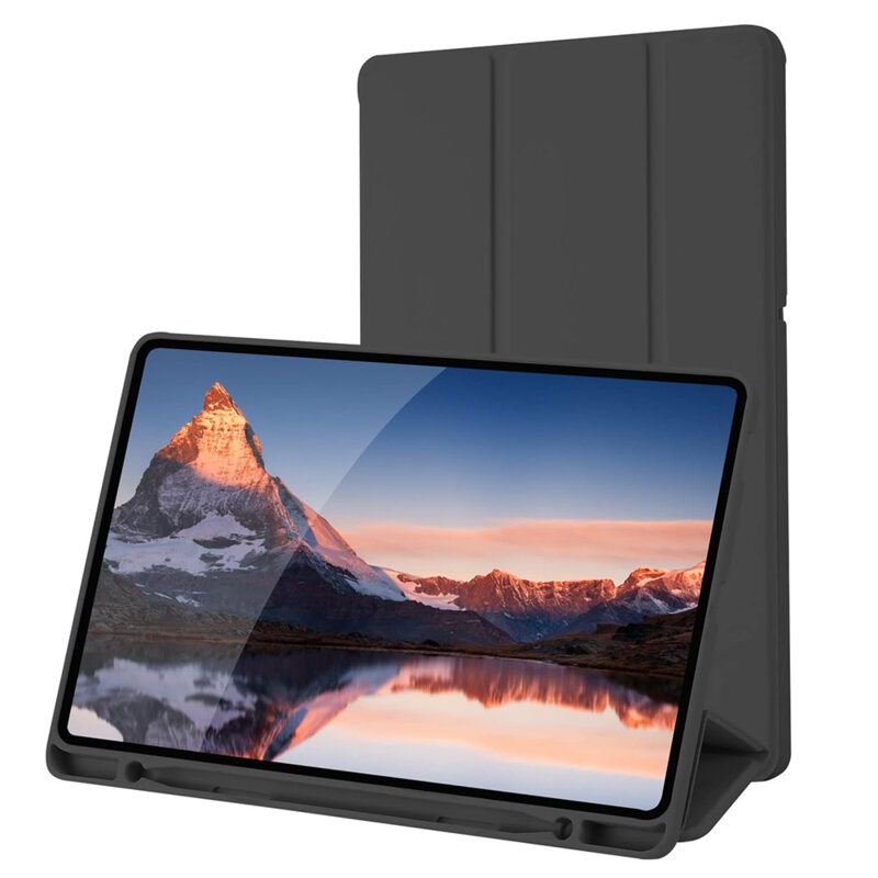 Husa Samsung Galaxy Tab S6 Lite 2022 Techsuit Flex Trifold Pen, negru