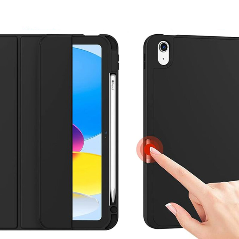 Husa iPad 10 (2022) 10.9 Techsuit Flex Trifold Pen, mov