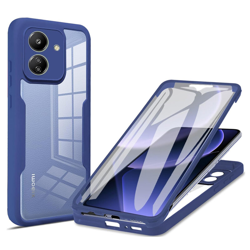 Husa 360° Xiaomi Redmi 13C 4G Techsuit ColorVerse, albastru