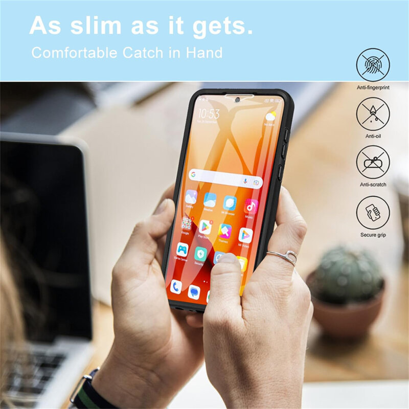 Husa 360° Xiaomi Poco C65 Techsuit ColorVerse, albastru