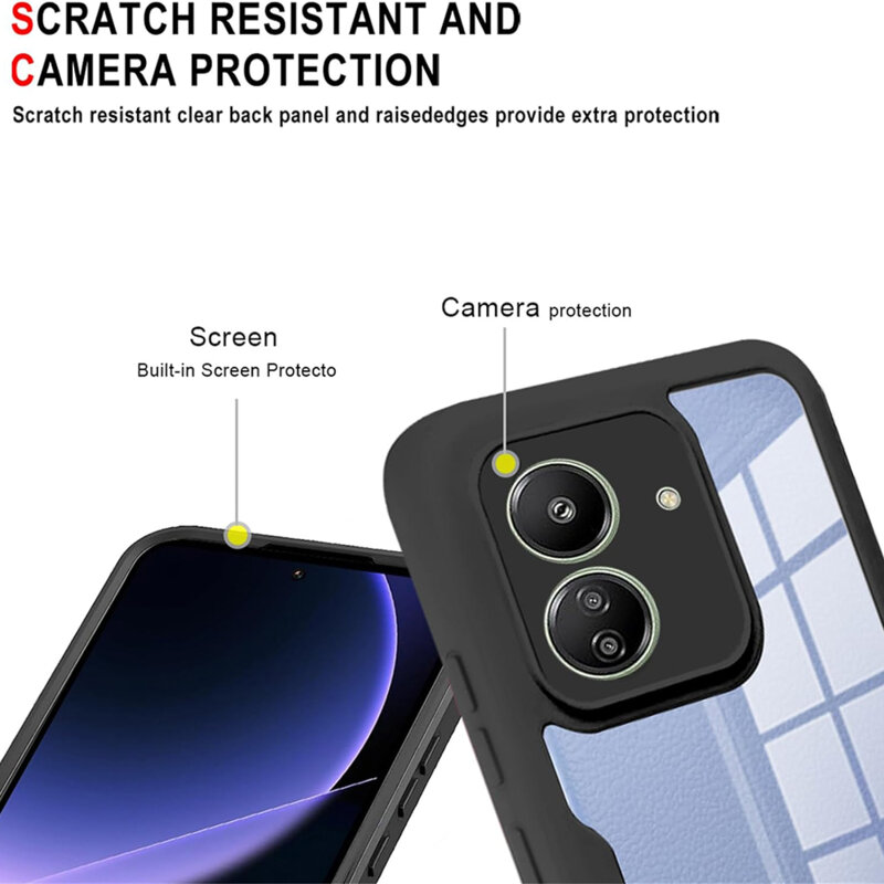 Husa 360° Xiaomi Poco C65 Techsuit ColorVerse, roz