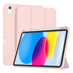 Husa iPad 10 (2022) 10.9 Techsuit Flex Trifold Pen, roz