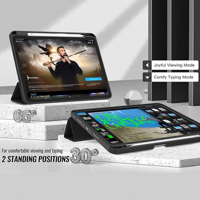 Husa Xiaomi Pad 6 Pro Techsuit Flex Trifold Pen, mov