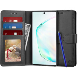 Husa 360 Samsung Galaxy Note 10 Plus 5G Techsuit Diary Book, negru