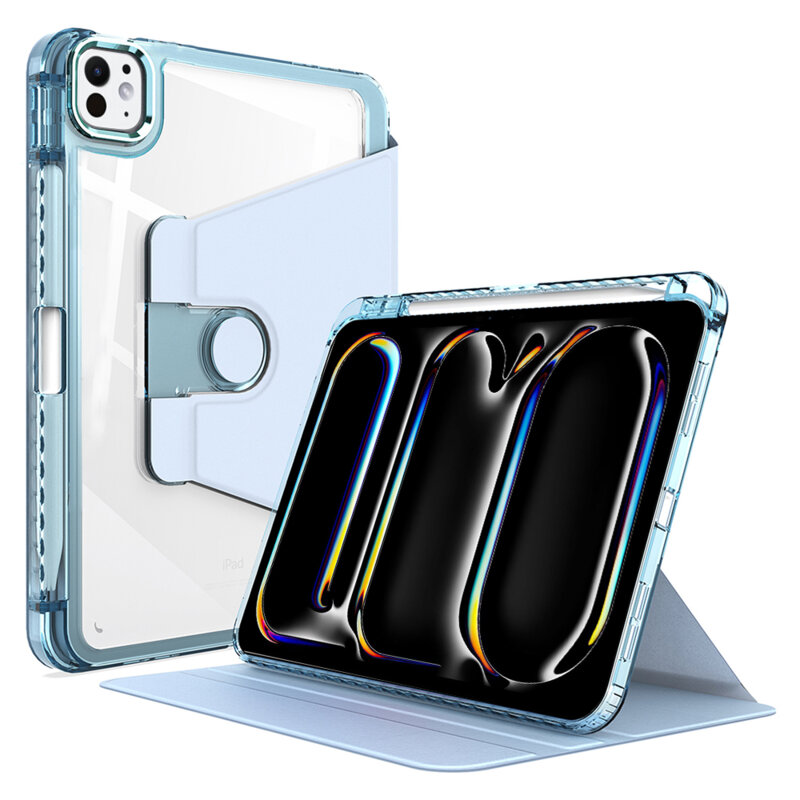 Husa iPad Pro 11 (2024) Techsuit Crystal Vision, bleu
