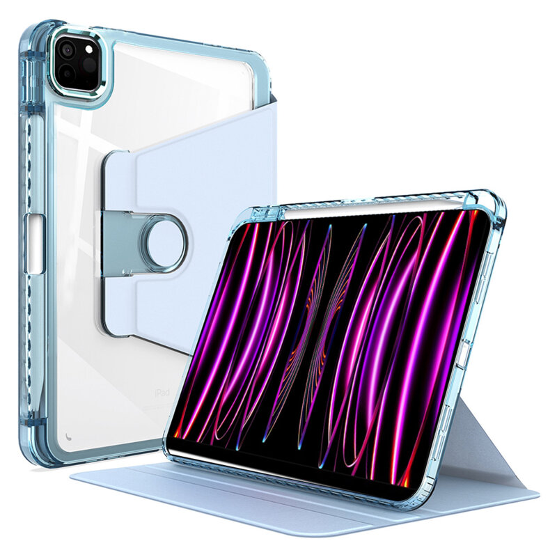 Husa iPad Pro 11 (2022) Techsuit Crystal Vision, bleu