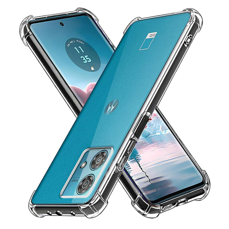 Husa Motorola Edge 40 Neo Techsuit Shockproof Clear Silicone, transparenta