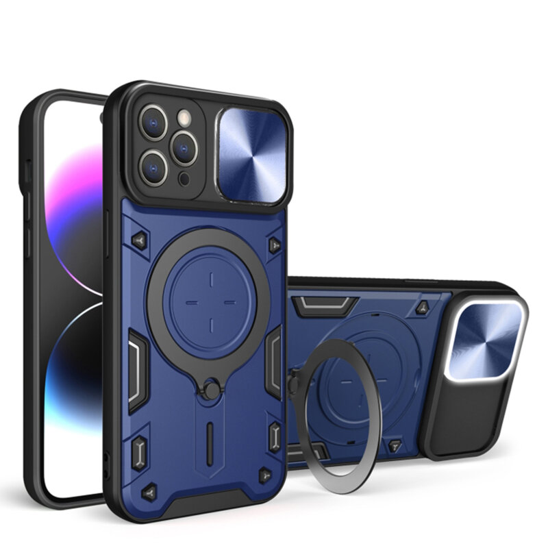 Husa iPhone 12 Pro Techsuit CamGuard Pro, albastru