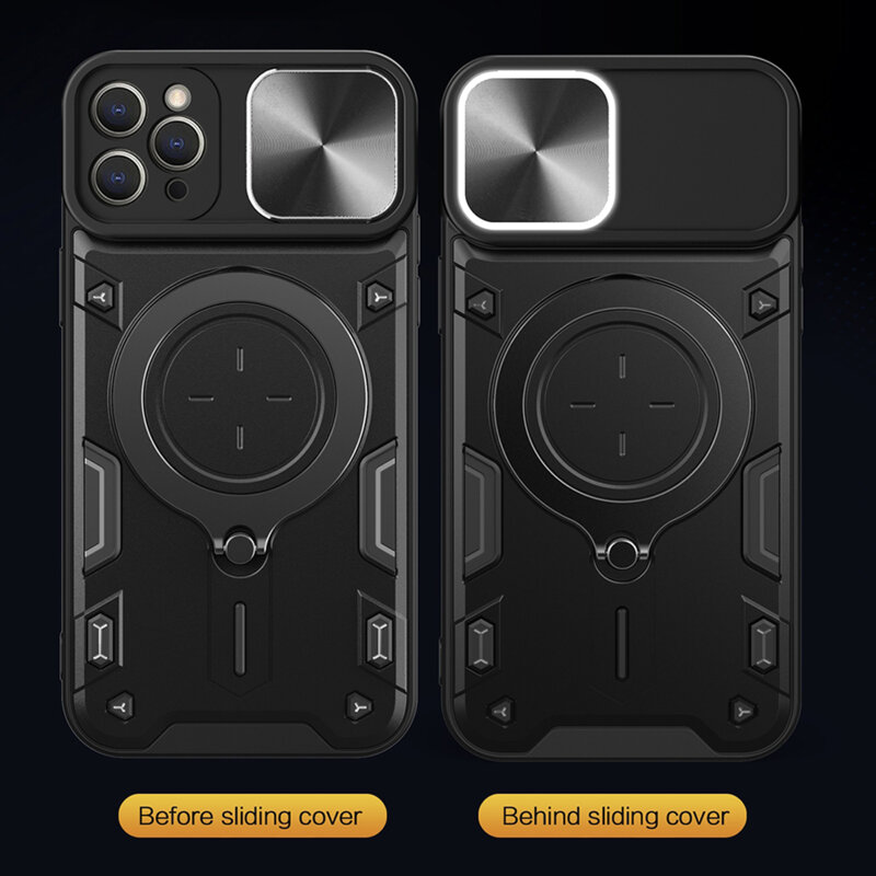 Husa iPhone 12 Pro Max Techsuit CamGuard Pro, negru