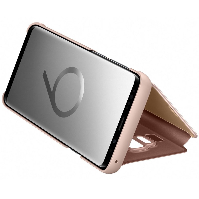 Husa Originala Samsung Galaxy S9 Plus Clear View Cover Gold