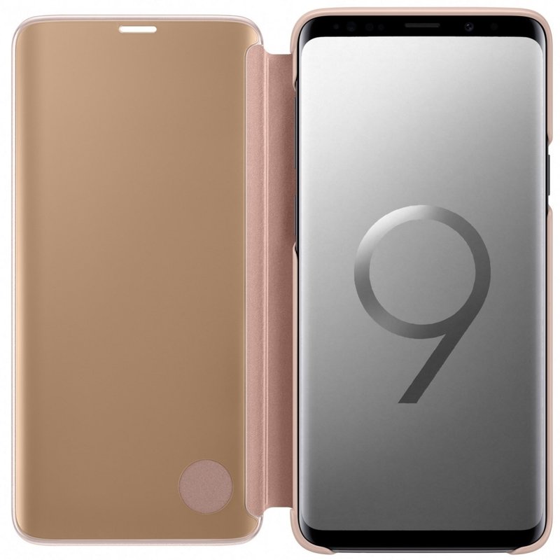 Husa Originala Samsung Galaxy S9 Plus Clear View Cover Gold