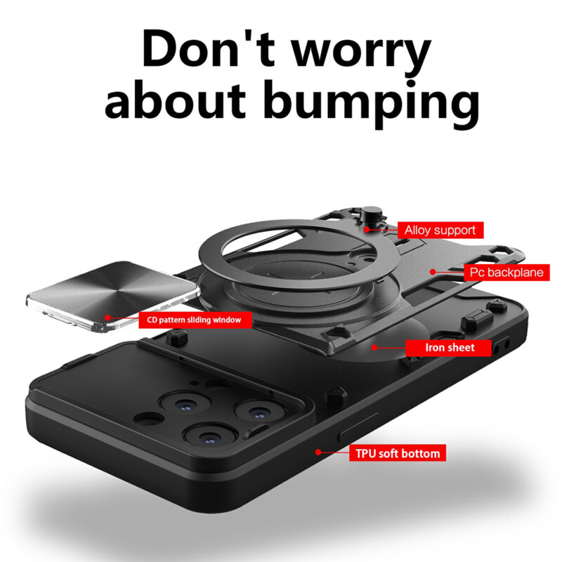 Husa iPhone 14 Pro Techsuit CamGuard Pro, roz auriu