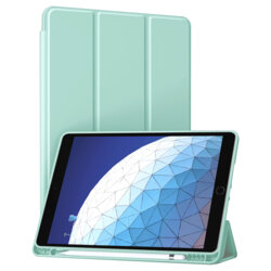 Husa iPad Air 2019 Techsuit Flex Trifold Pen, verde deschis