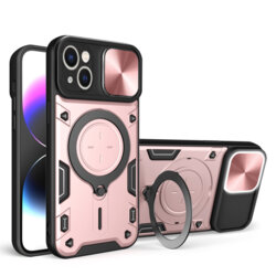 Husa iPhone 13 Techsuit CamGuard Pro, roz auriu